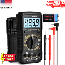Digital Multimeter Tester with Contactless Voltage Detection Backlit LCD Display picture
