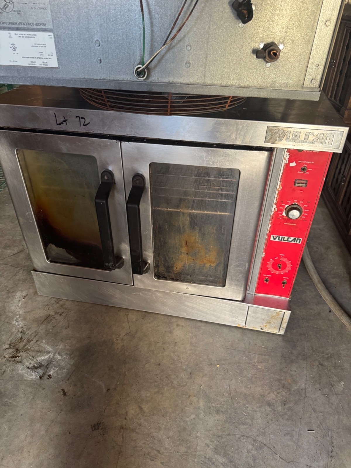 Vulcan Full-Size Electric Commercial Convection Oven-Single Deck-AS-IS Untested Vulcan Full-Size Electric Commercial Convection Oven-Single Deck-AS-IS Untested