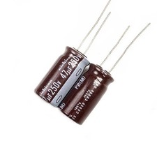 5pcs 250V 47uf 12x25mm High Frequency Low ESR Aluminum Electrolytic picture