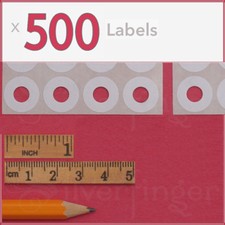 500ct Paper Hole Reinforcements — Label Sticker Binder Ring Punch Hole Protector picture