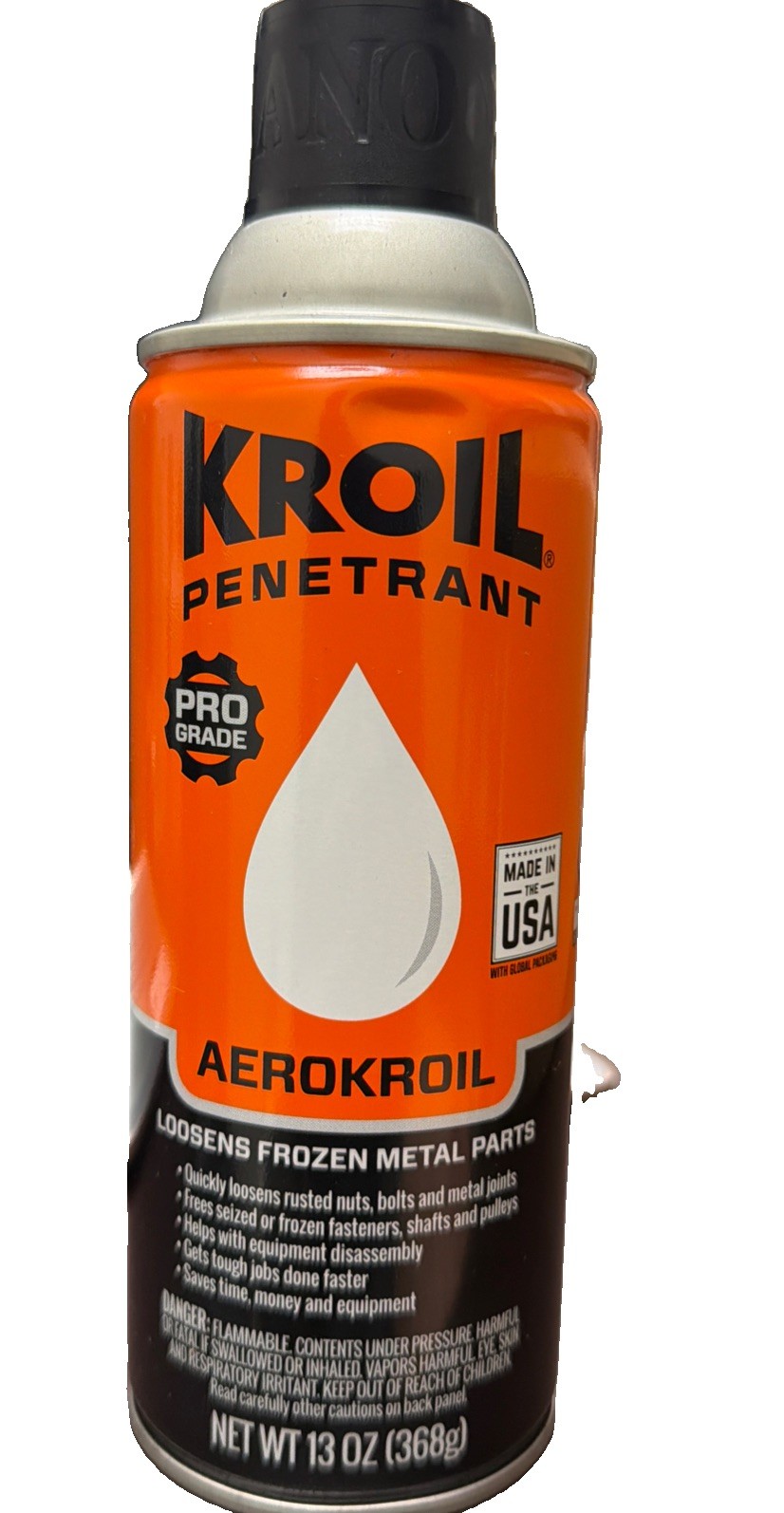 Kroil Original Penetrant Aerosol 13oz Can - Aerokroil Formula ONE CAN Kroil Original Penetrant Aerosol 13oz Can - Aerokroil Formula ONE CAN