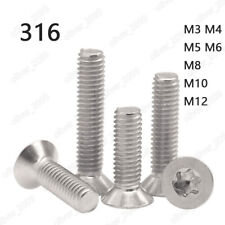 M3 M4 M5 M6 M8 M10 M12 316 Stainless Steel Torx Socket Countersunk Head Screws picture