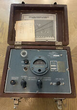 Vintage Westinghouse Portable Link Frequency Meter Type 2051B Wood Box W/Handle picture