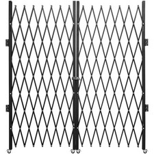 VEVOR Double Folding Security Gate Folding Door Gate 6-1/2'H x 12'W Scissor Gate picture