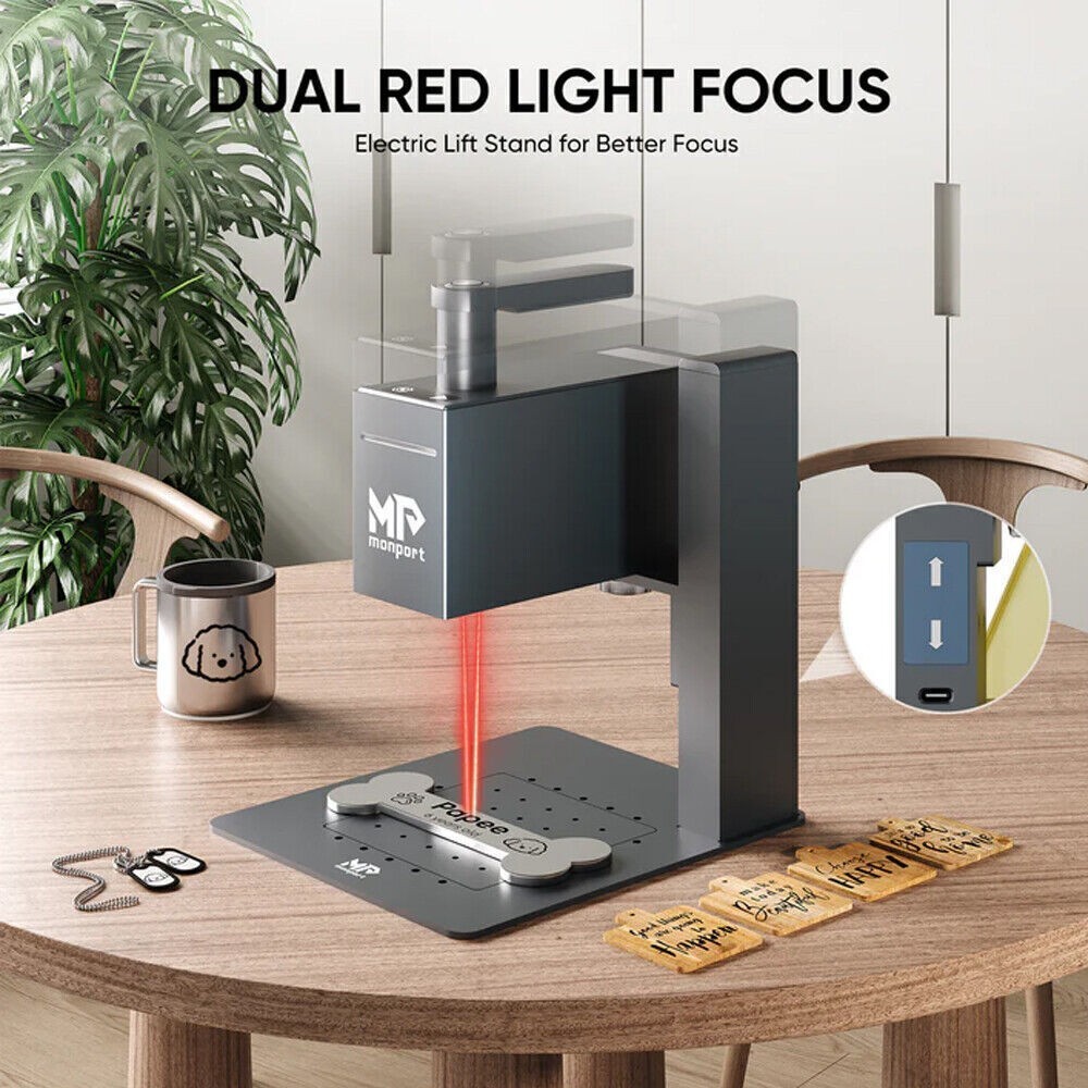 Monport 6W Diode Laser Engraver Marking Machine Handheld Electric Lifting 2 in1 Monport 6W Diode Laser Engraver Marking Machine Handheld Electric Lifting 2 in1