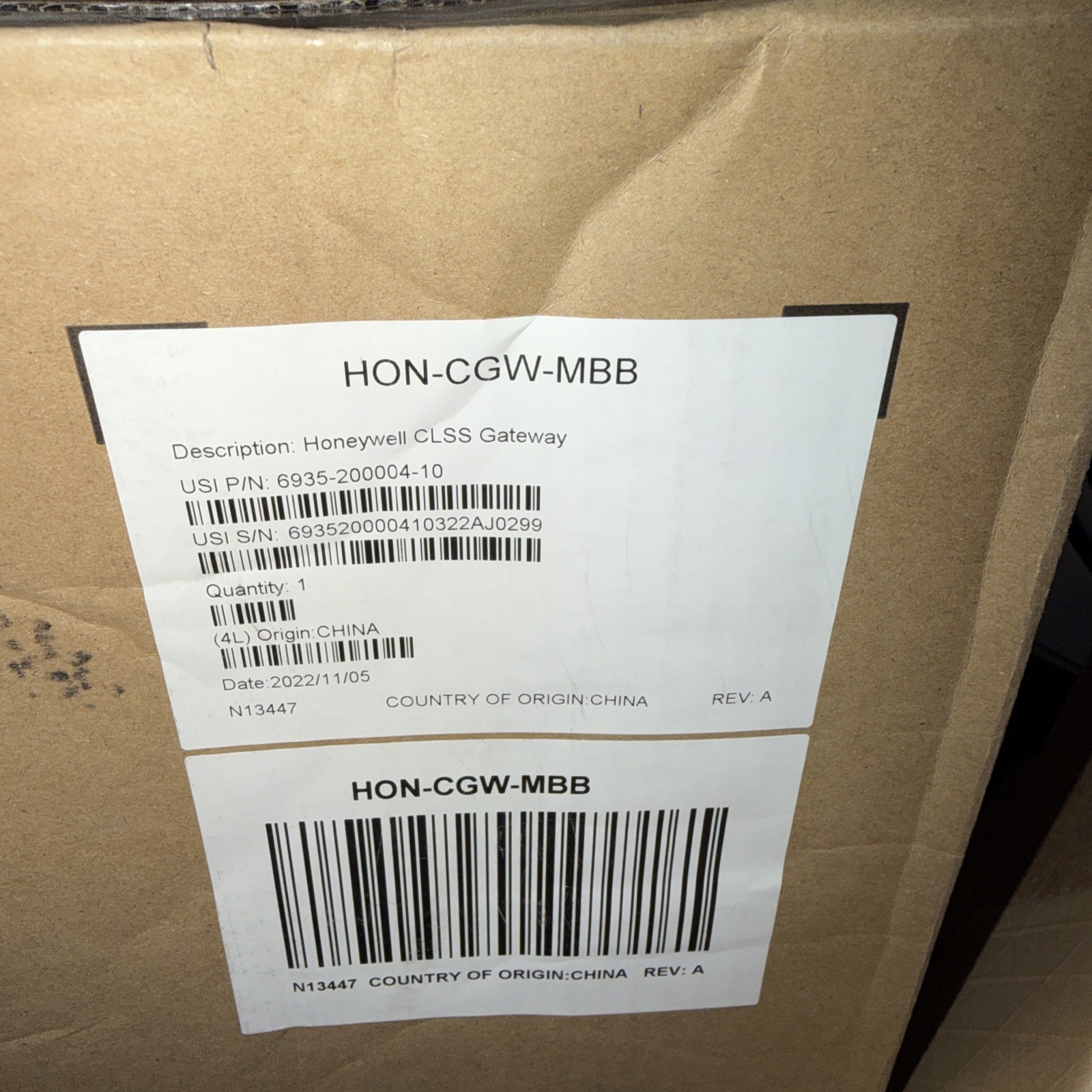 Honeywell HON-CGW-MBB CLSS Gateway
