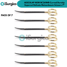 Lot of 7x AESCULAP NOIR BC261WB Curved Durotip Supercut Delicate Metzenbaum 7