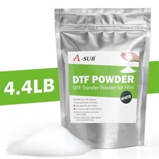 A-SUB DTF Powder White 4.4LB Bulk Hot Melt Sublimation DTF Transfer Film Powder picture