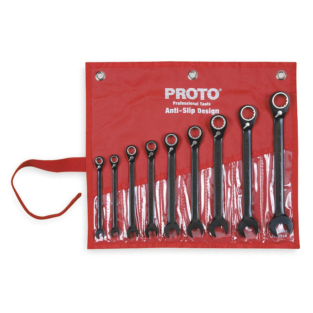 PROTO JSCV-9S Combo Wrench St,Steel,Chrome,Stnrd, Ofst 1WNB9 PROTO JSCV-9S Combo Wrench St,Steel,Chrome,Stnrd, Ofst 1WNB9