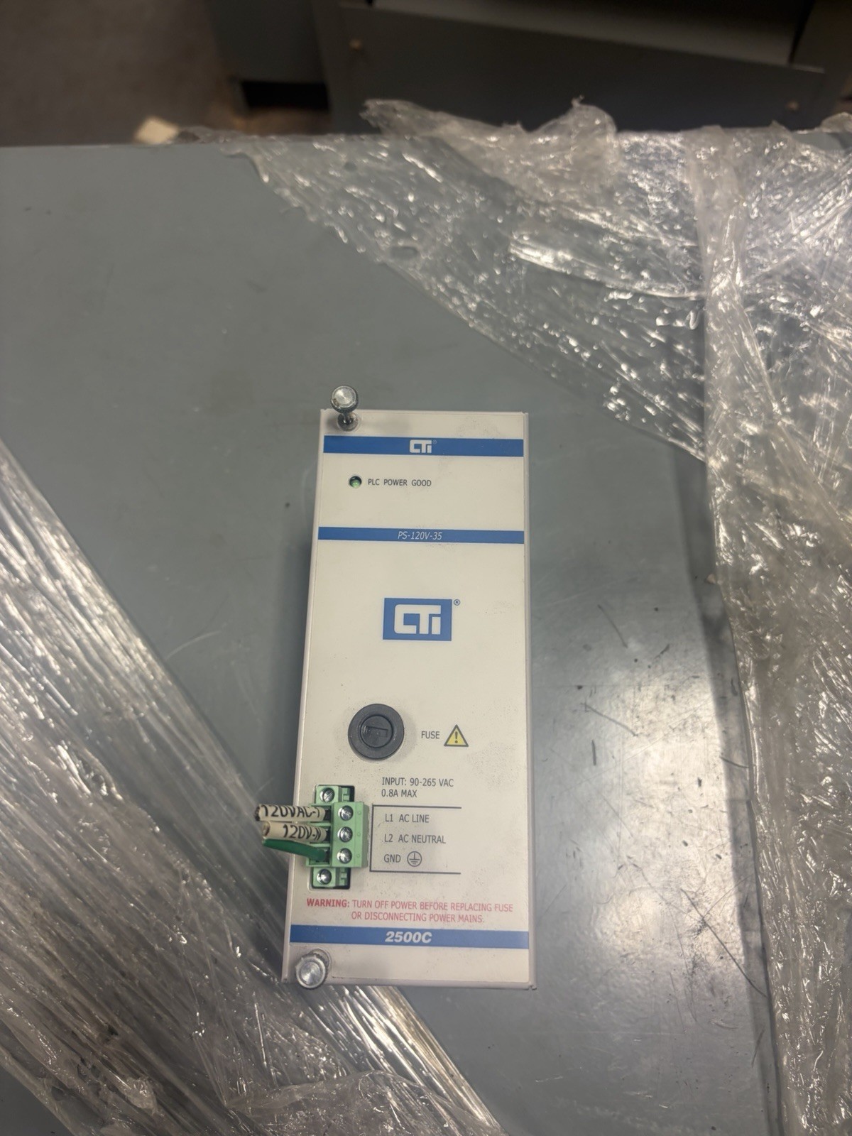 CTI CONTROL TECHNOLOGY INC 901C-2500C-PS-120V-35 PS-120V-35 CTI CONTROL TECHNOLOGY INC 901C-2500C-PS-120V-35 PS-120V-35