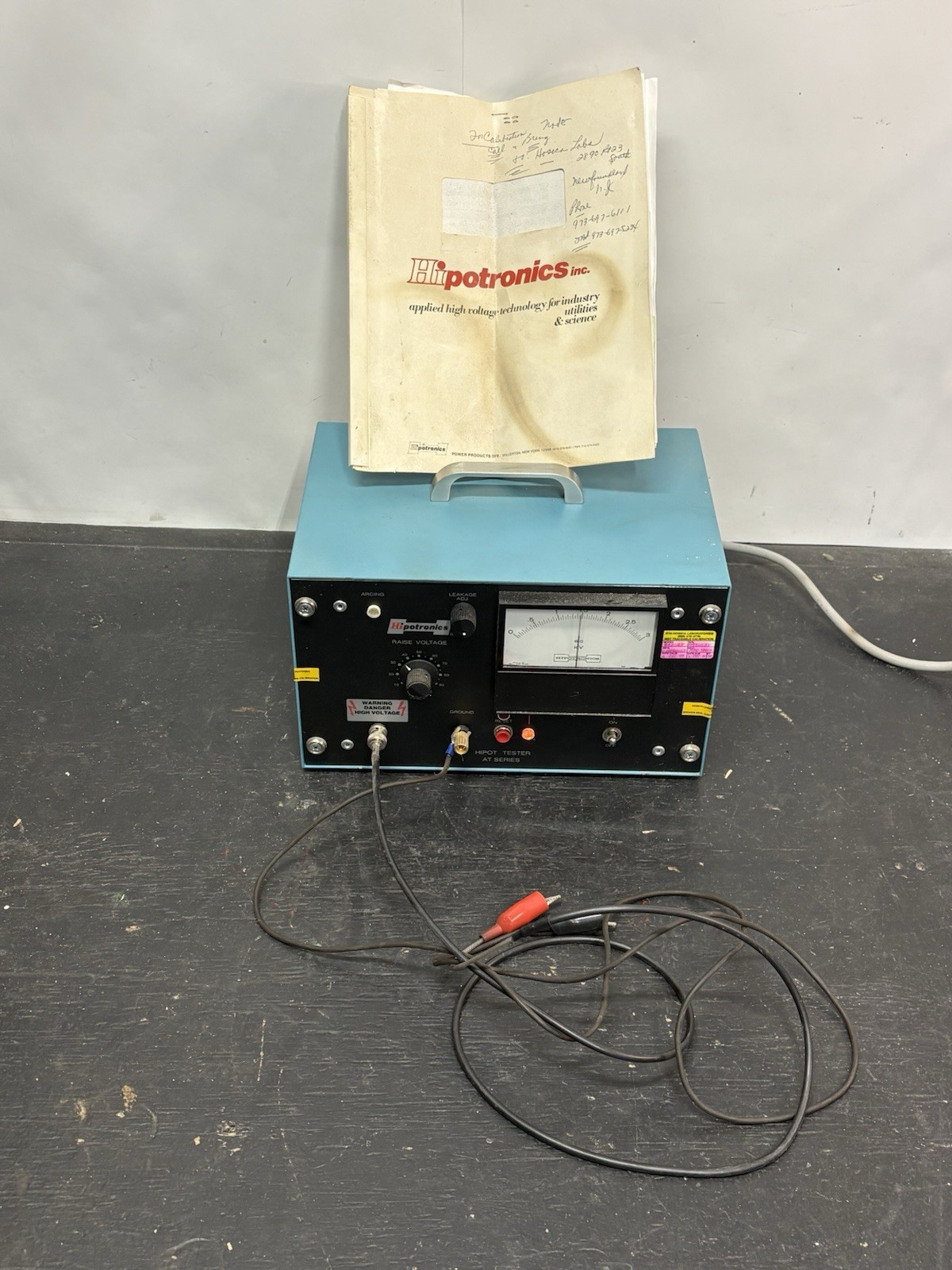 Hipotronics CS11-1028 HA3-AT AC Hipot Tester AT Series 0-3kV 0-5mA Sold As Is Hipotronics CS11-1028 HA3-AT AC Hipot Tester AT Series 0-3kV 0-5mA Sold As Is