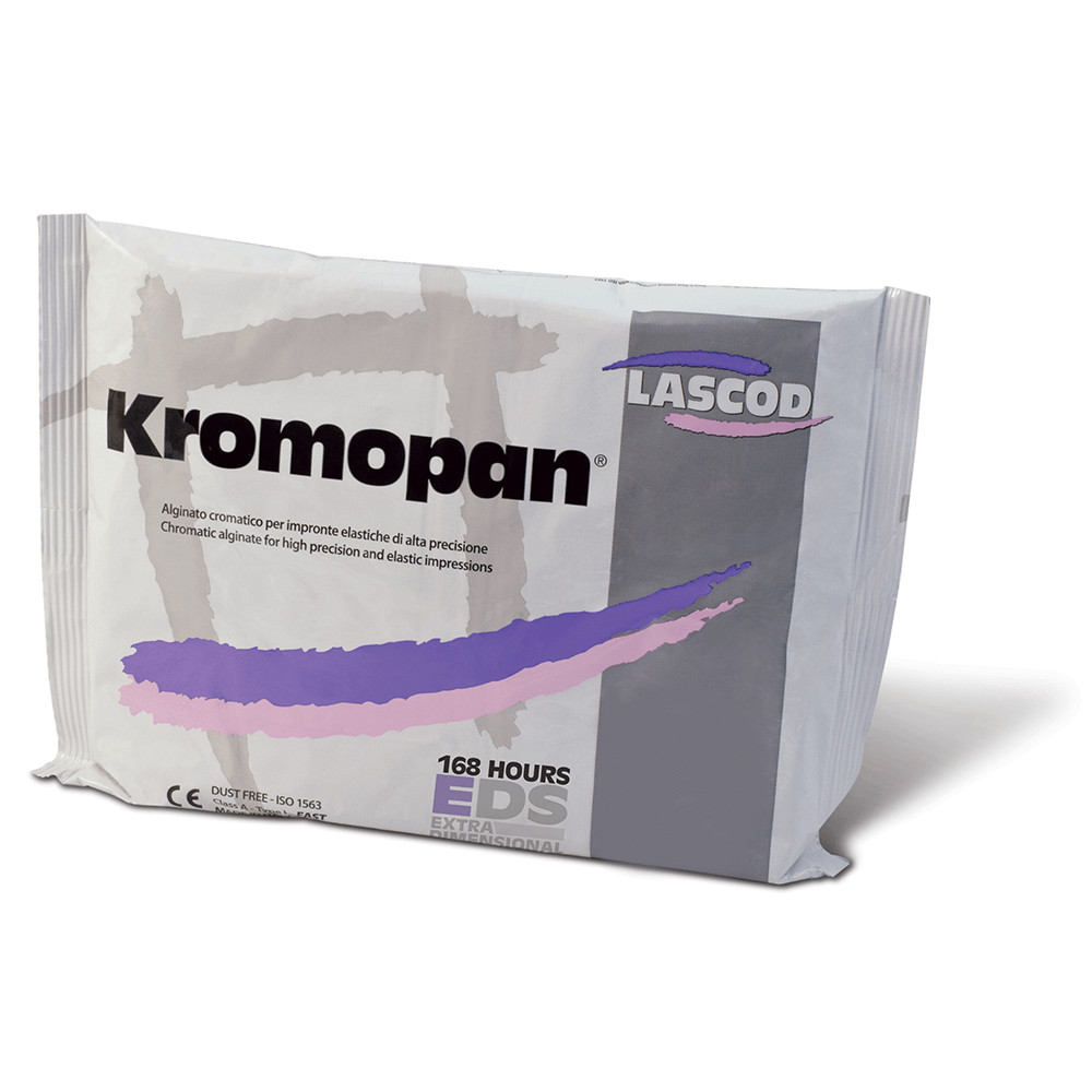Alginate Kromopan Lascod Dust Free Color Changing 1LB per pouch FastSet TOTAL:10 Alginate Kromopan Lascod Dust Free Color Changing 1LB per pouch FastSet TOTAL:10