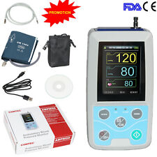 US ship CONTEC Ambulatory Blood Pressure Monitor+Software 24h NIBP Holter ABPM50 picture