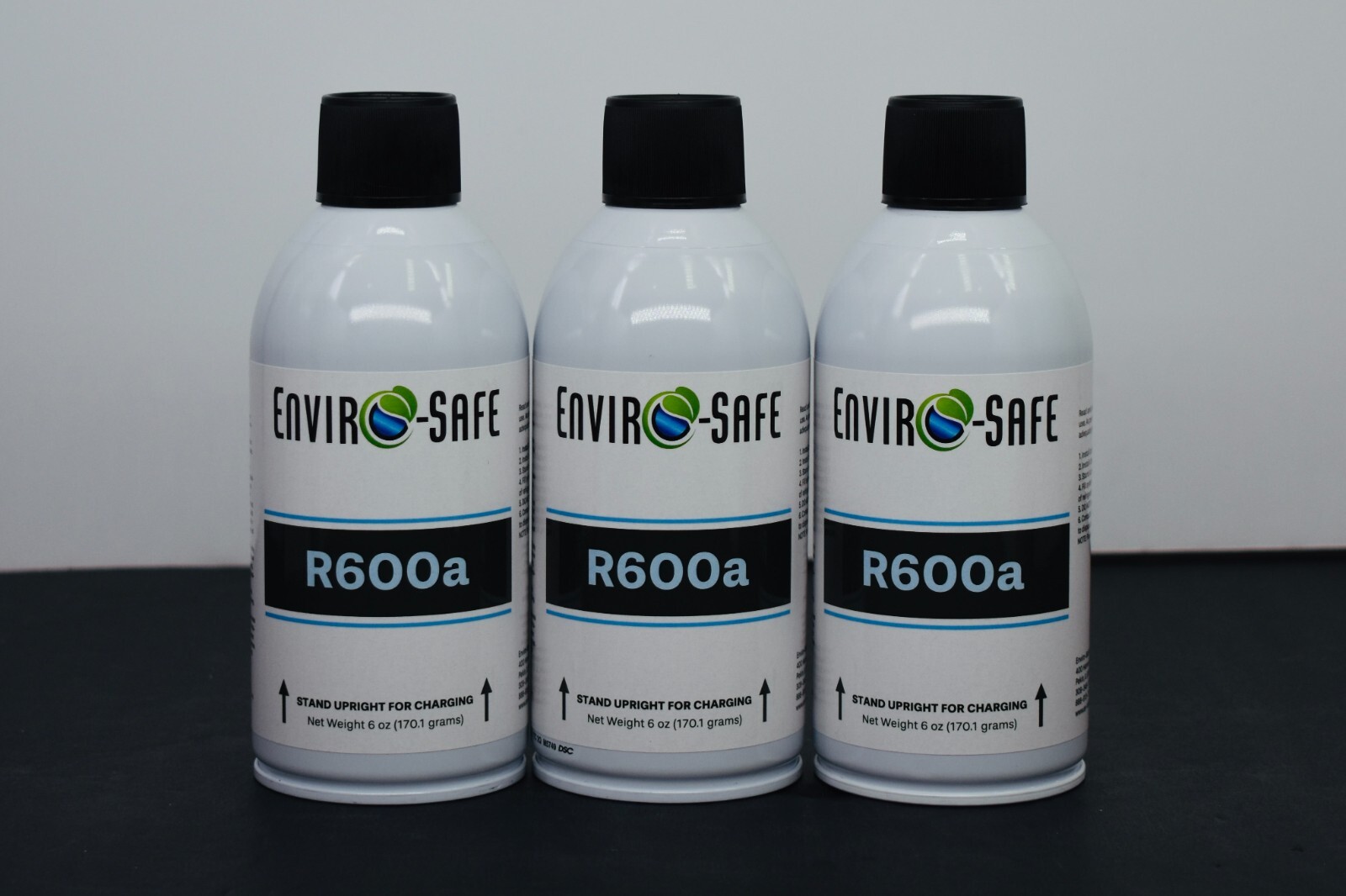 R600a UPRIGHT, Isobutane, Self-Sealing Valve, 3 cans R600a UPRIGHT, Isobutane, Self-Sealing Valve, 3 cans
