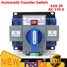 AC 110V Dual Power Automatic Transfer Switch 63A 2P self cast Change-over Switch picture