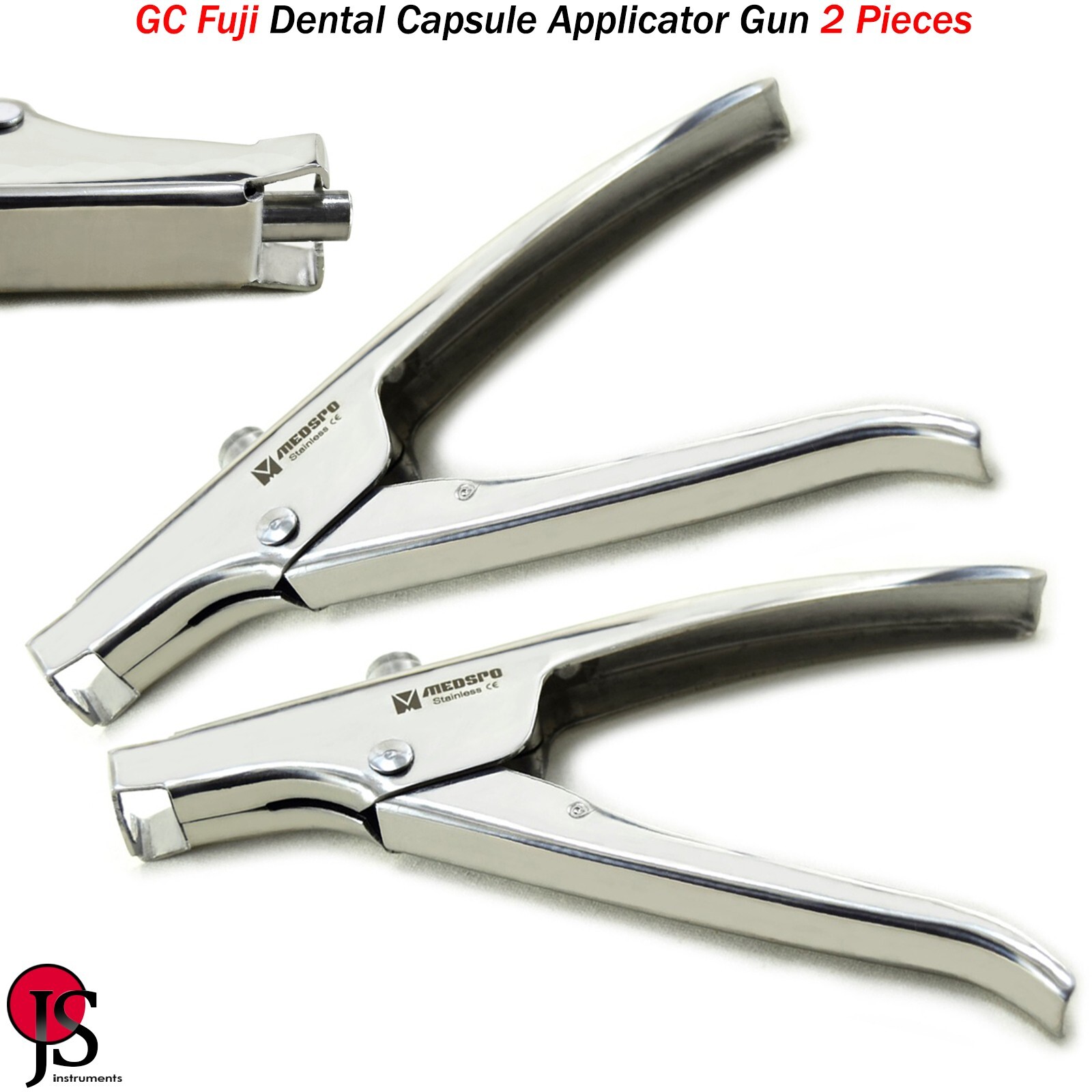 2PCS GC Fuji Dental Capsule Applier Applicator Gun Tooth Restoration Composite 2PCS GC Fuji Dental Capsule Applier Applicator Gun Tooth Restoration Composite