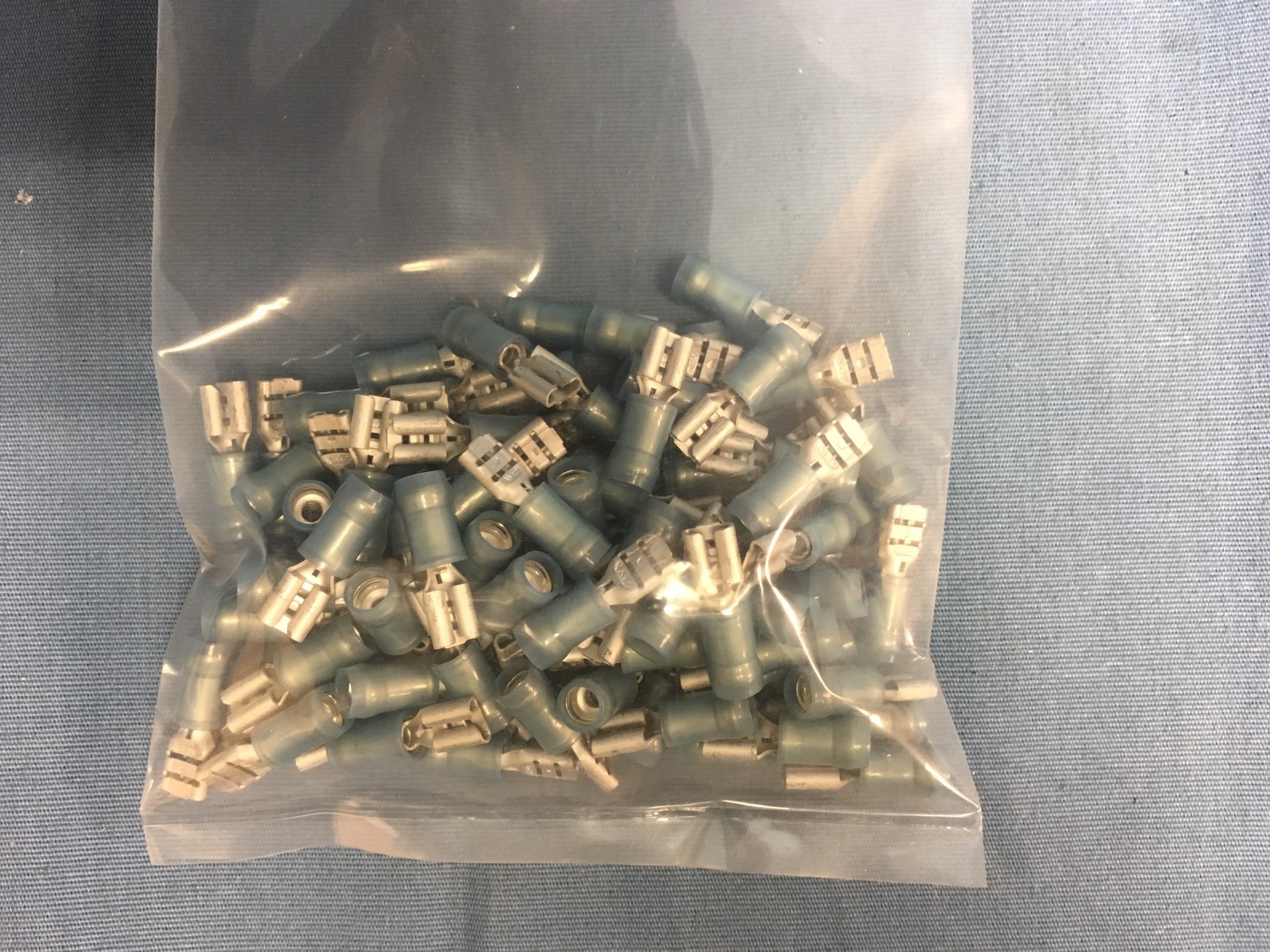 100 NEW Tyco 640919-1 Quick Disconnect Terminal PIDG Faston 14-16 AWG 100 NEW Tyco 640919-1 Quick Disconnect Terminal PIDG Faston 14-16 AWG