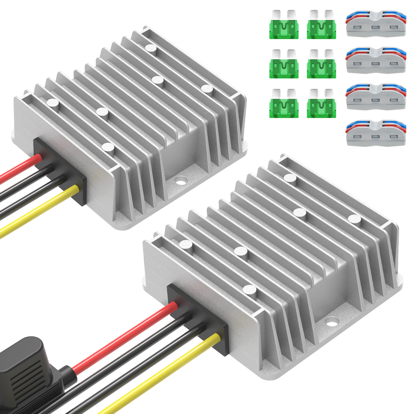 2 pcs 240W 20A Step Down Converter DC 17-55V to 12V Buck Regulator Golf Cart