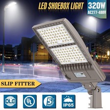 480V 320W LED Parking Lot Light Commercial Shoebox Street AreaLight+Slip Fitter picture