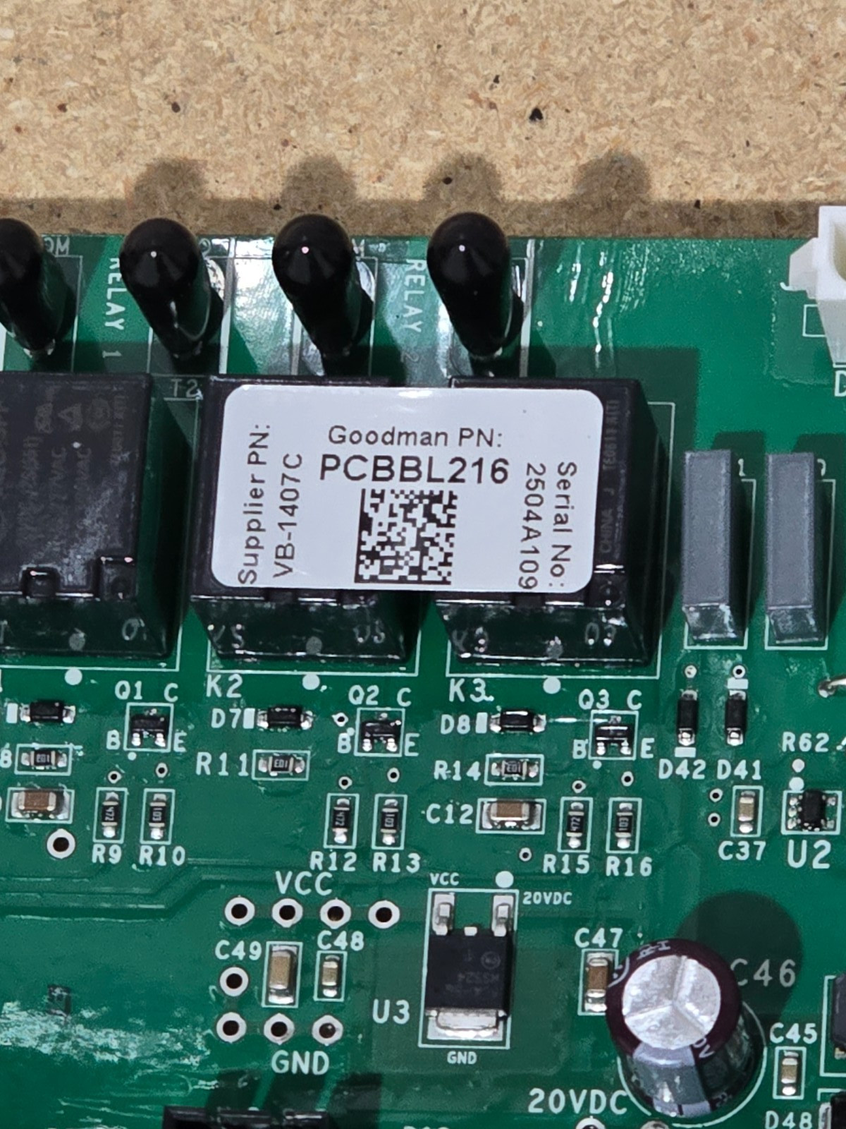 Amana-Goodman PCBBL216 Control Board Amana-Goodman PCBBL216 Control Board