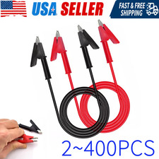Alligator Clips Electrical Multimeter Test Leads 1500V/15A Jumper Wires Set Lot picture