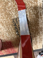 Diamond grade 3M  Conspicuity Marking Tape Reflective Red/White 2 in x 50 yd picture