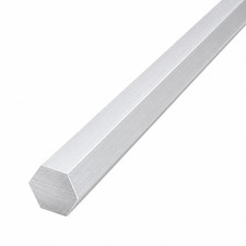 6061 Hex USA Aluminum Solid Bar - Extruded Lathe Stock, 13