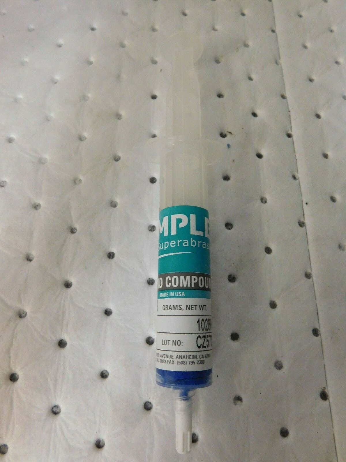 Saint-Gobain 15M FINE BLUE 18G SYR WAT SOL DIAM COMP 51737526 Saint-Gobain 15M FINE BLUE 18G SYR WAT SOL DIAM COMP 51737526