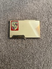 Vintage Porsche Crest Metal Business Card Holder picture