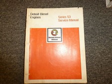 1957-1959 Detroit Diesel Allison 53 Series Engine Service Repair Manual 1958 picture