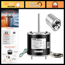 High-Efficiency 1/4HP Condenser Fan Motor 825RPM 208-230V with Capacitor, Compat picture