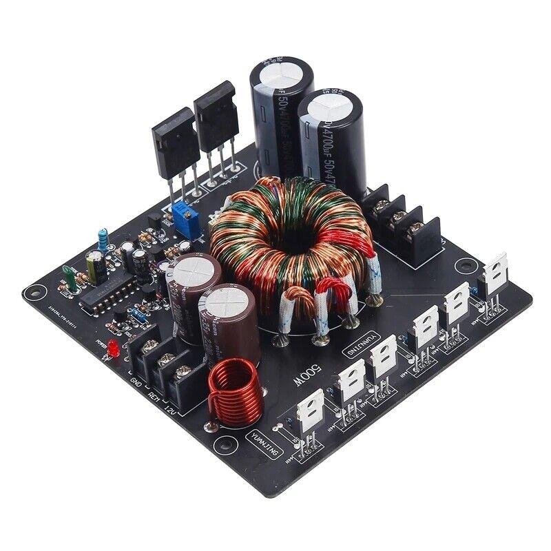 YJ0005-500W DC12V To Dual +-40V Boost Power Supply Board For HiFi Amplifier