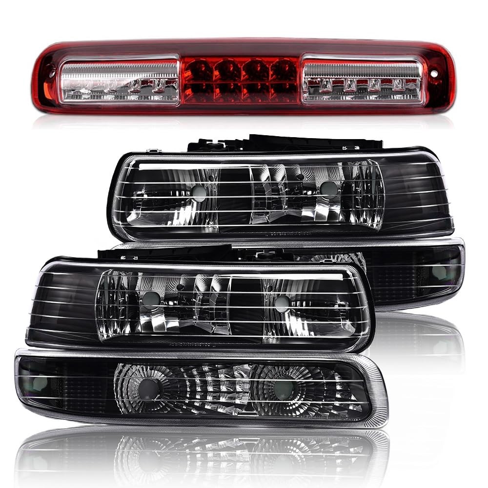 Headlights Assembly LED 3rd Brake Light for Chevy Silverado 1999-2002 1999-2006 Headlights Assembly LED 3rd Brake Light for Chevy Silverado 1999-2002 1999-2006