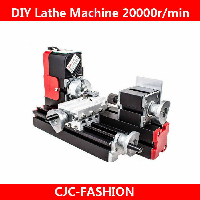 New 12V Miniature Metal Multifunction Lathe Machine DIY 20000Rev/min 45*135mm