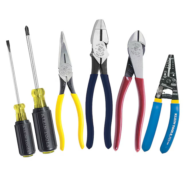 Klein Tools 94126 Apprentice Tool Set 6-Piece Electrician Pliers Screwdrivers Klein Tools 94126 Apprentice Tool Set 6-Piece Electrician Pliers Screwdrivers