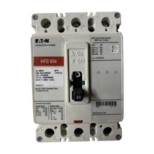 Eaton HFD3040 40A 3-Pole 600V Industrial Circuit Breaker HFD 65k picture