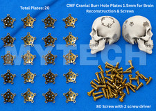 CMF Maxillofacial Burr Hole Plates 1.5mm & Screws 80 Pcs Titanium Neurosurgery picture