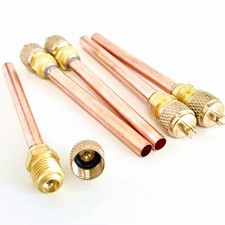 5PCS AC Refrigeration Valve Set Copper Tube Filling Adapter HVAC Repair Parts picture