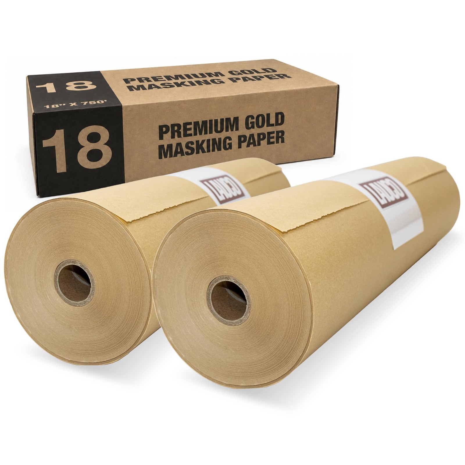 LAUCO Masking Paper Automotive Painters Multi-Purpose 18” x 9000” (750')-2ROLL