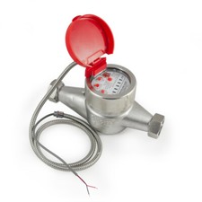 3/4” Hot Water Meter Pulse Output Industrial Remote Reading Heavy Duty Flow #53 picture