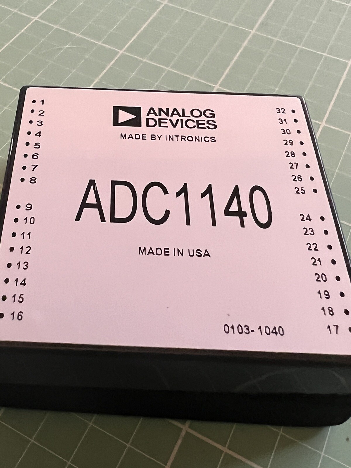 ANALOG DEVICES ADC1140 A/D ANALOG TO DIGITAL CONVERTER 16 BIT ANALOG DEVICES ADC1140 A/D ANALOG TO DIGITAL CONVERTER 16 BIT