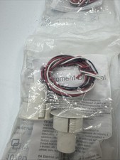 NEW GE SECURITY 1076D-N 1 INCH RECESSED MAGNETIC WHITE DOOR SENSOR/CONTACT SPDT picture