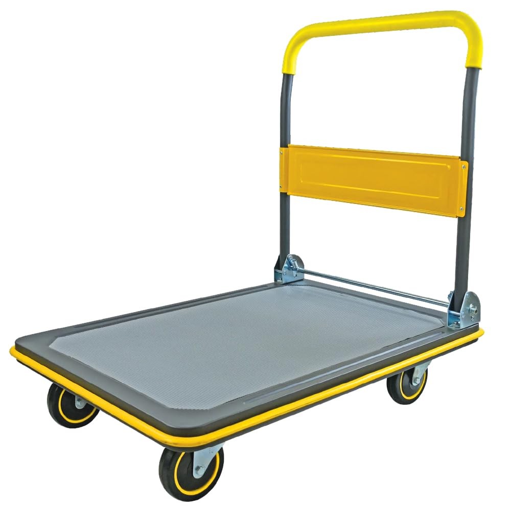 LAUCO Heavy Duty Foldable Push Cart Dolly, 330 lb Weight Capacity, Moving LAUCO Heavy Duty Foldable Push Cart Dolly, 330 lb Weight Capacity, Moving