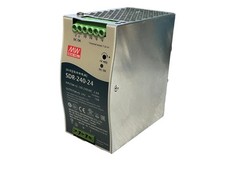 ‎MEAN WELL SDR-240-24 24Vdc 10A DIN Rail Power Supply PFC Peak Current 24V 10A picture