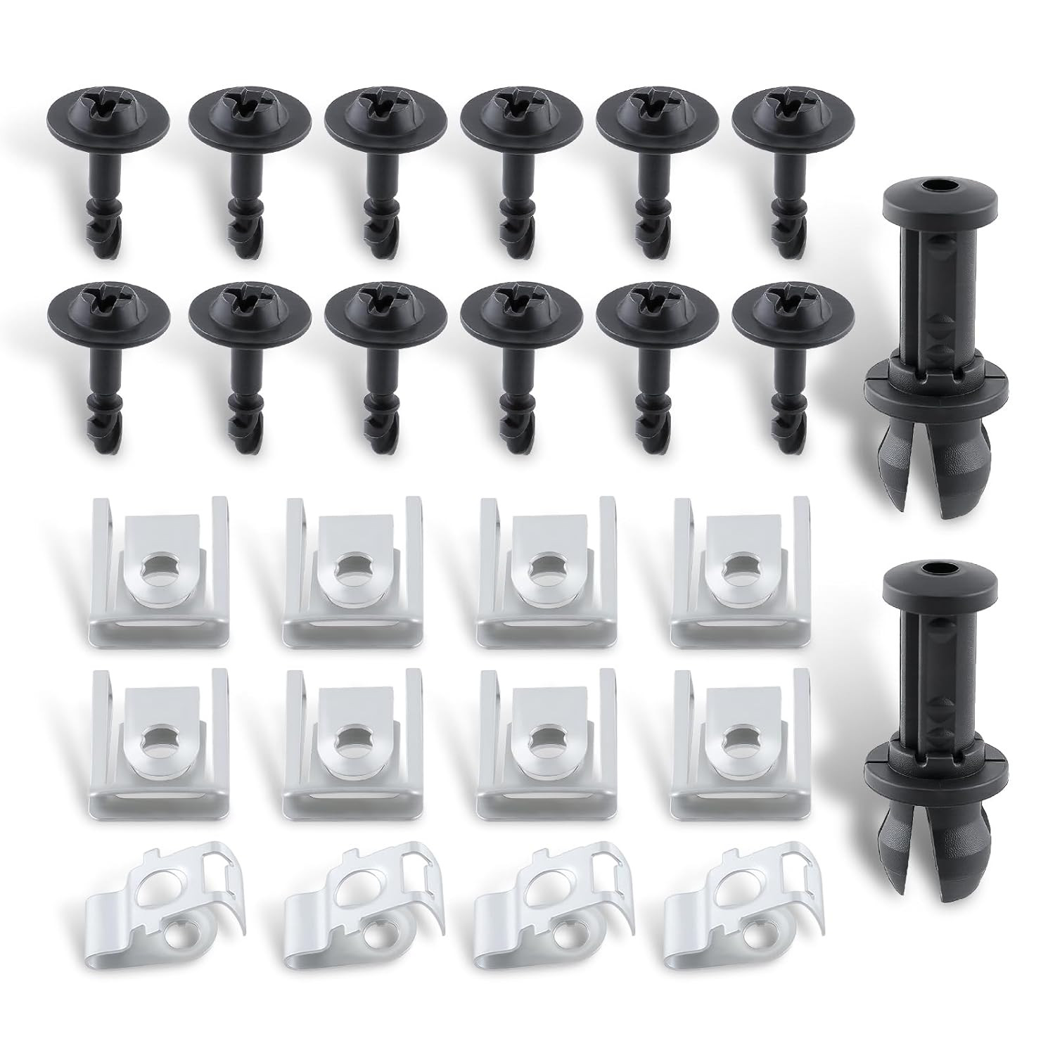 26 Pcs Engine under Cover Splash Guard Clips Screw Set Fit for Audi A5 Q5 A4 200 26 Pcs Engine under Cover Splash Guard Clips Screw Set Fit for Audi A5 Q5 A4 200