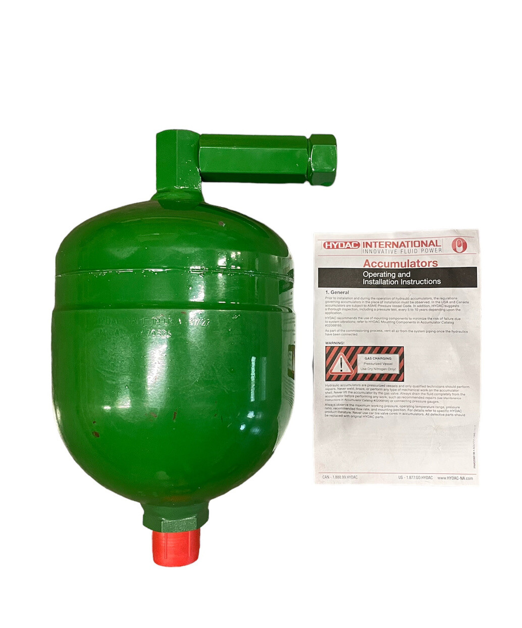 NEW John Deere RE587651 Hydraulic Accumulator Hydac NEW John Deere RE587651 Hydraulic Accumulator Hydac