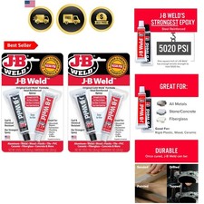 Epoxy, Steel Reinforced Epoxy, High Strength - 2 Pack, Dark Grey picture