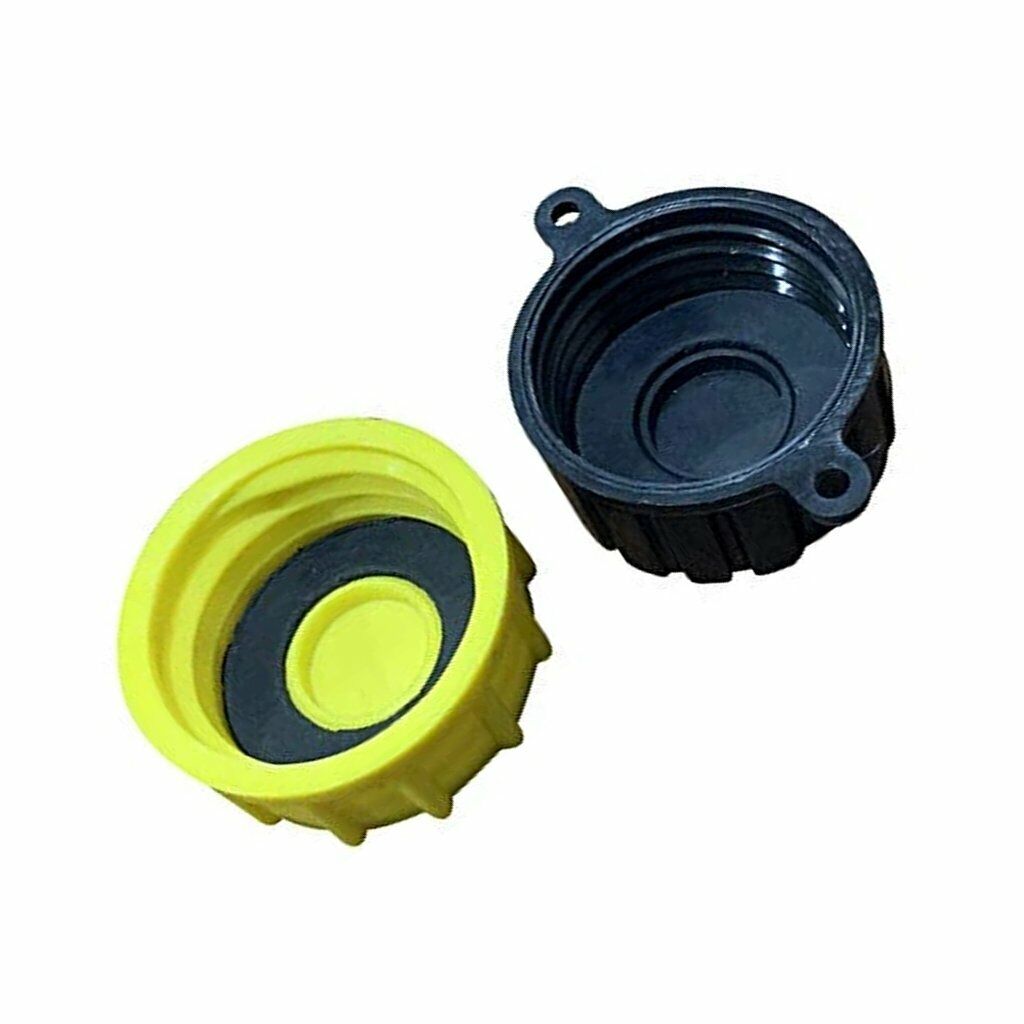 KP44 - GAS CAN CAP - SOLID BASE REPLACEMENT GAS CAN CAP (1-COARSE AND 1-FINE)