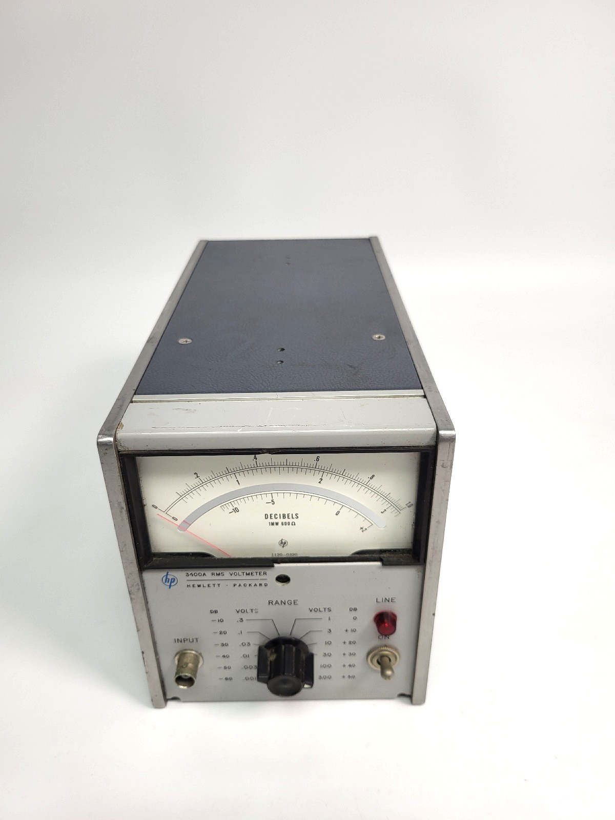 HP Hewlett Packard 3400A RMS Voltmeter 1mV-300V Parts (Untested, No Power cord) HP Hewlett Packard 3400A RMS Voltmeter 1mV-300V Parts (Untested, No Power cord)