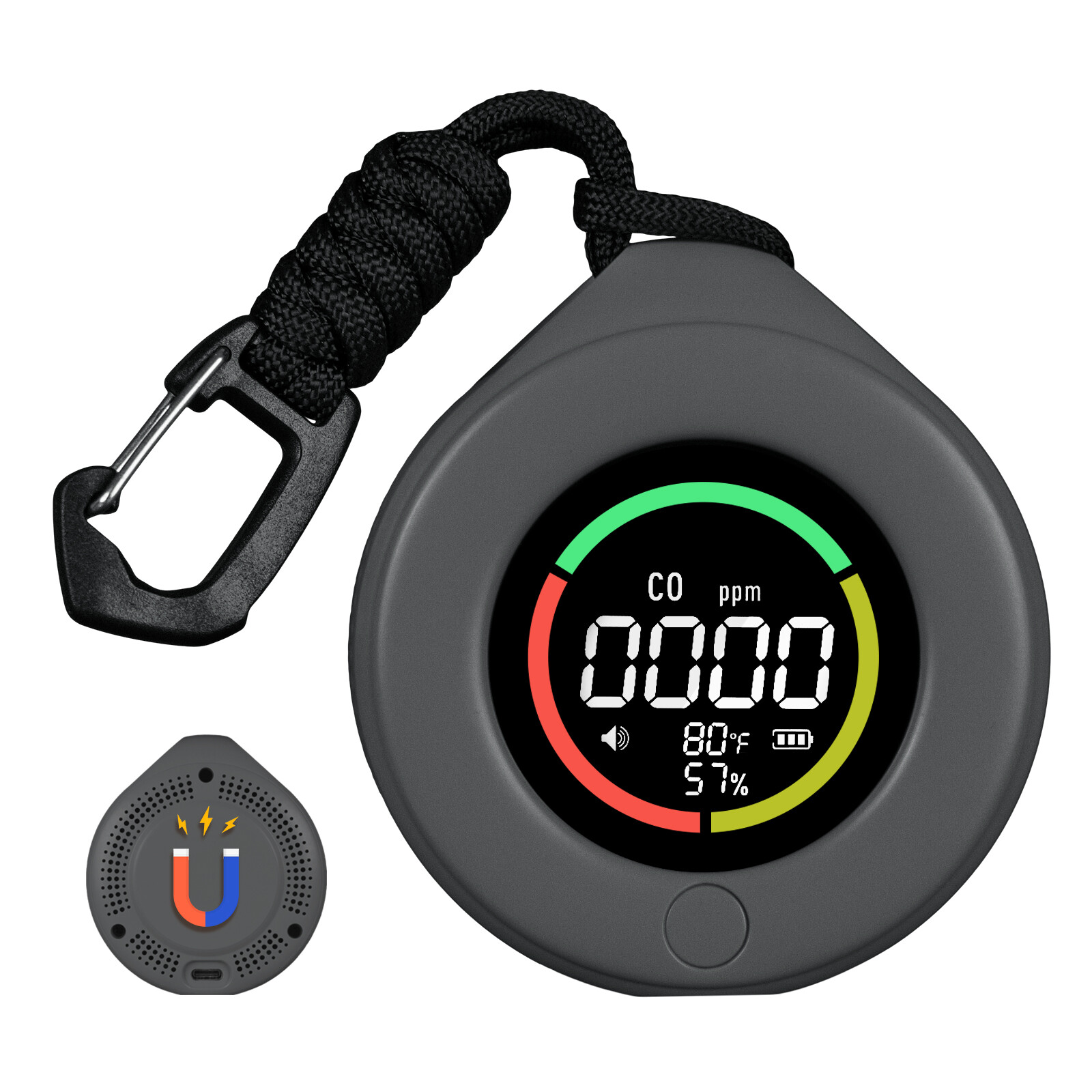 MOES Mini Carbon Monoxide Detector Portable Temp/Humi/CO Meter Travel Camping RV MOES Mini Carbon Monoxide Detector Portable Temp/Humi/CO Meter Travel Camping RV